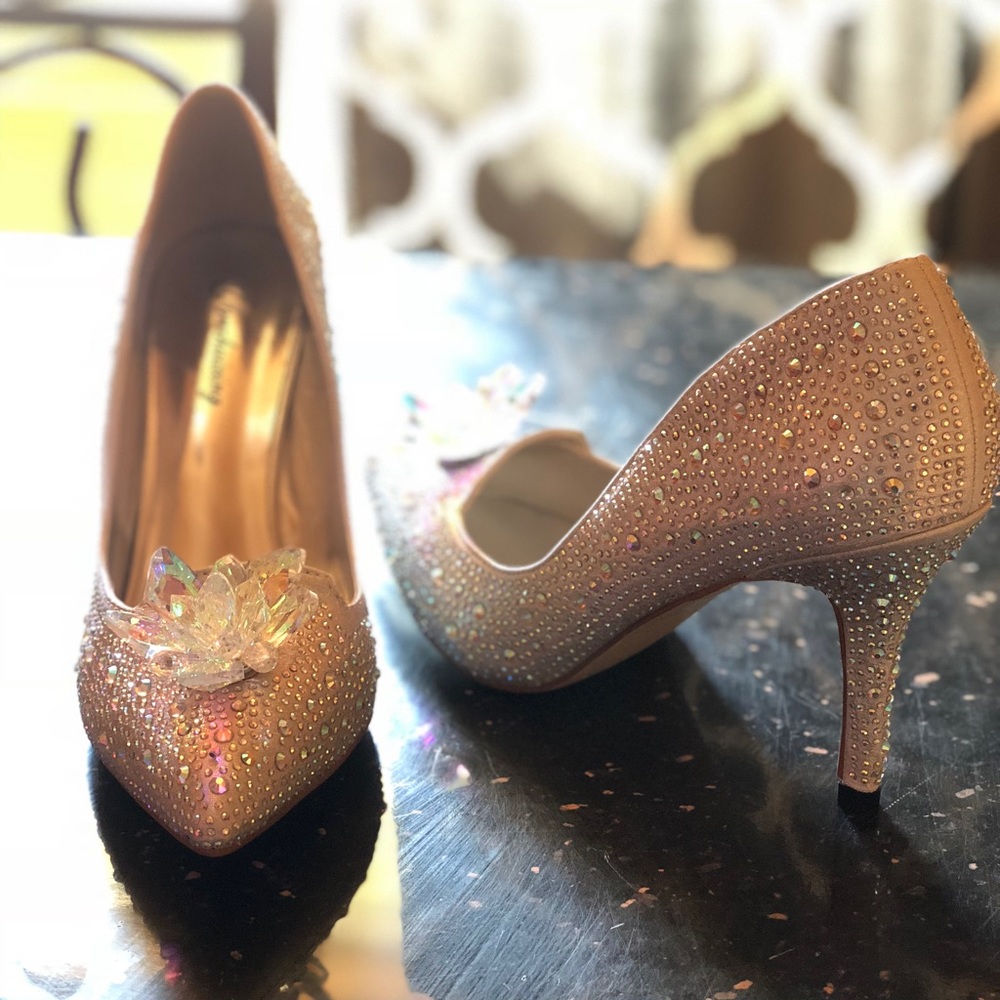 Silver Cinderella Heels